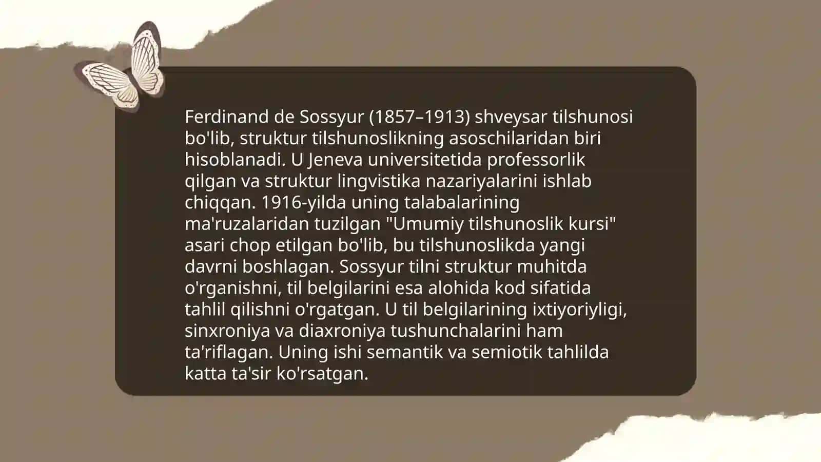 Ferdinand de Sossyurning lingvistik nazariyasi 3