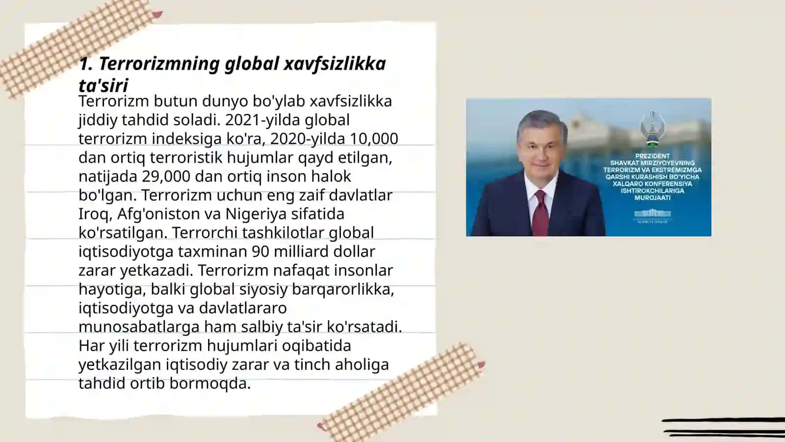 Hozirgi dunyoda terrorizm, ekstremizm va diniy tahdidlar: moslashuv va mafkuraviy kurash 3
