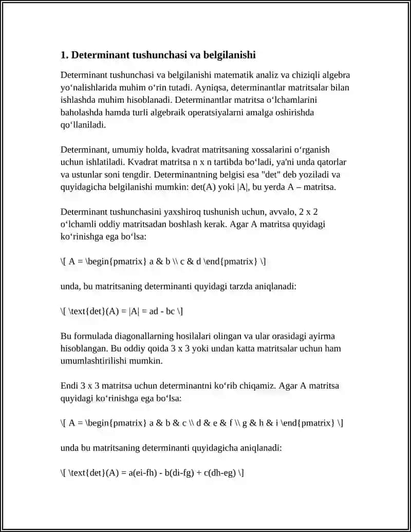 DETERMINANTLAR 3