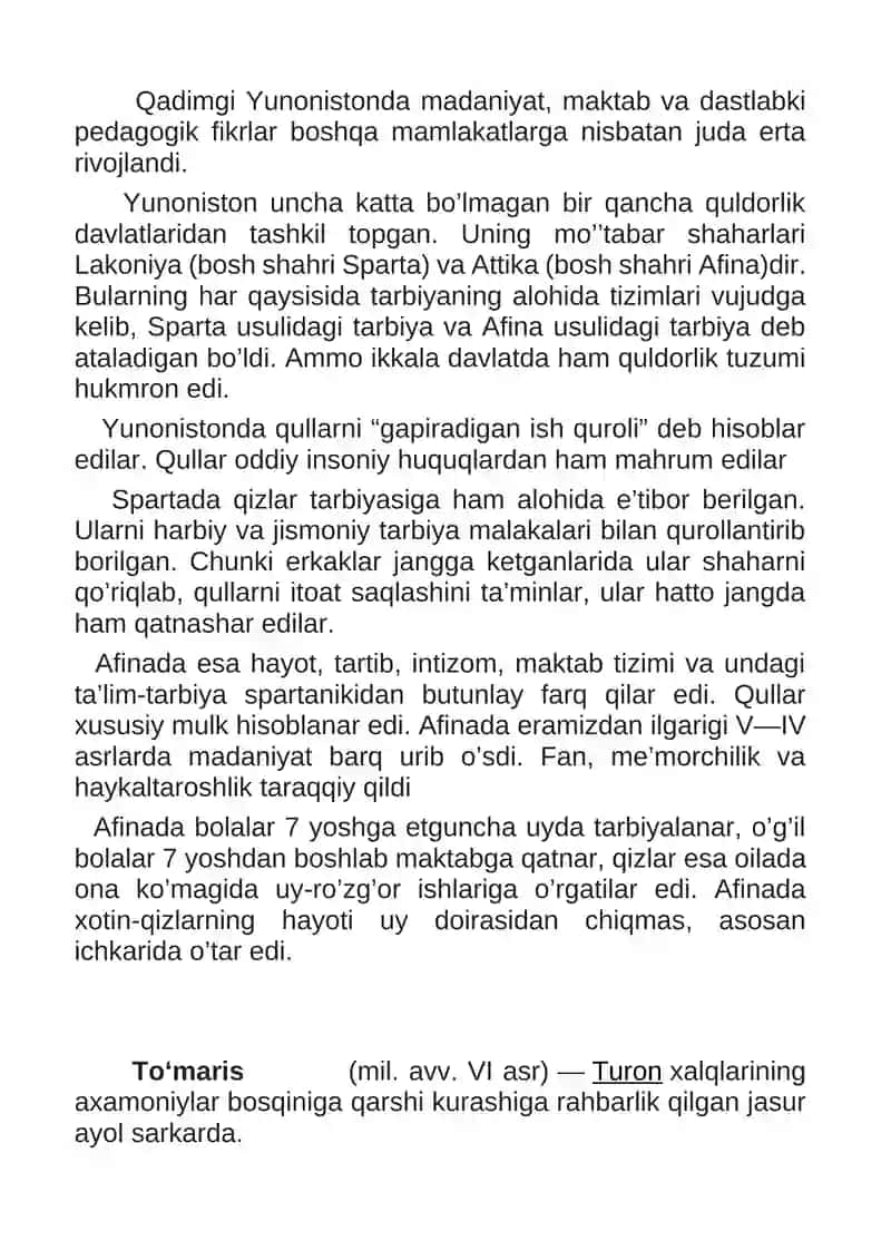 Qadimgi zamon ayollarning ta’lim va tarbiya mazmuni ayollar uchun kasb, musiqa, san’at va jismoniy ma’naviyat maktablari 3