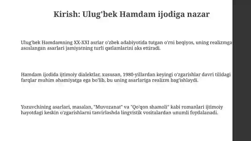 Ulug'bek Hamdam asarlarida ijtimoiy dialektlarning namoyon bo'lishi 3