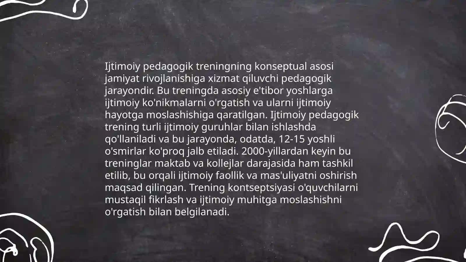 Ijtimoiy pedagogik trening:mazmuni,mohiyati va qo'llash tartibi 3