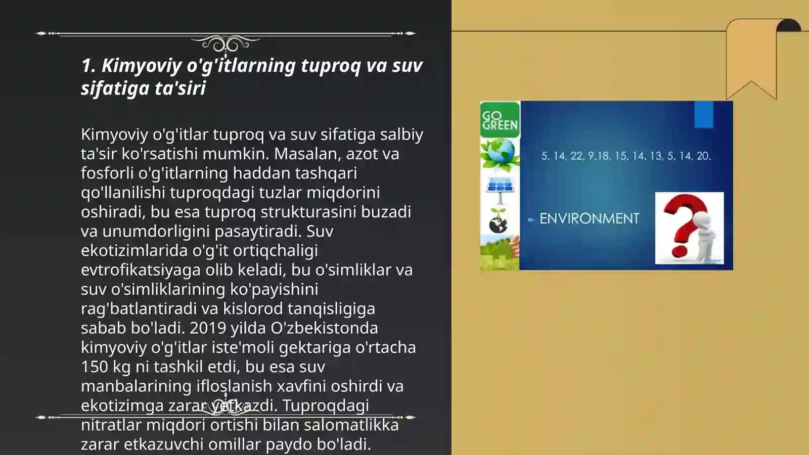 Agrokimyoning ekologik muamolari 3