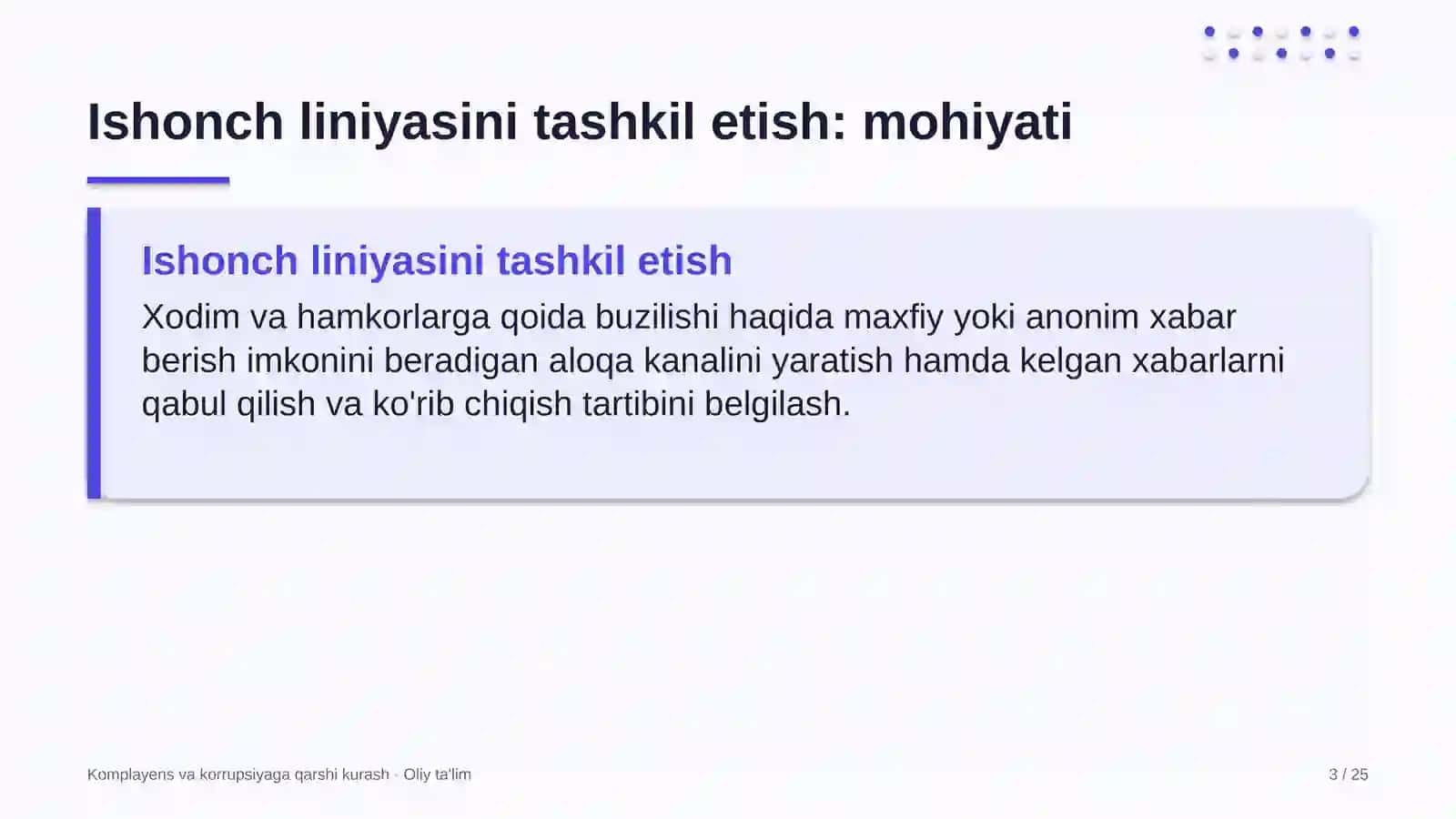 Elektron hukumat tizimida ishonch liniyasini tashkil etish 3