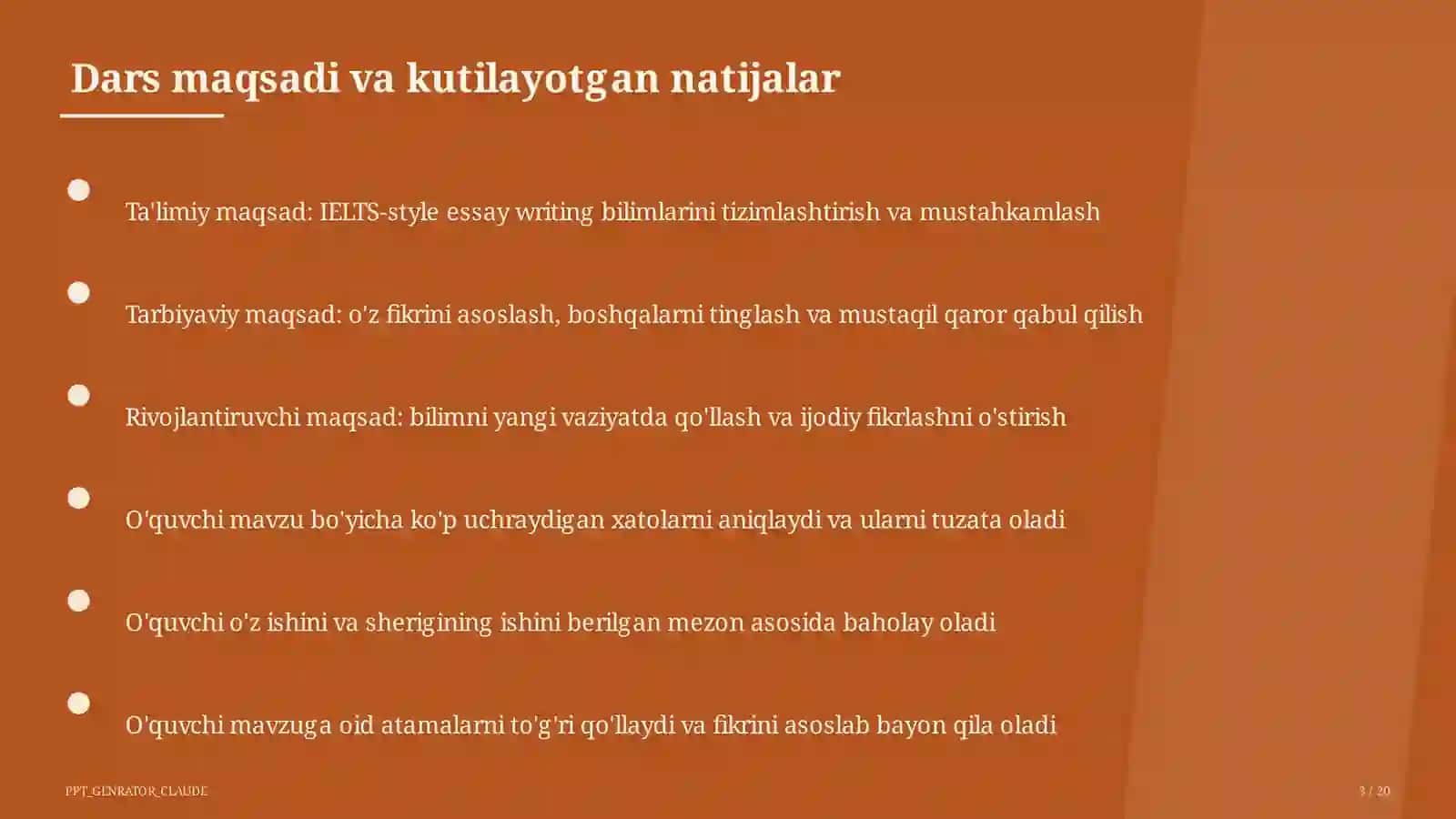 IELTS-style essay writing (11-sinf) 3