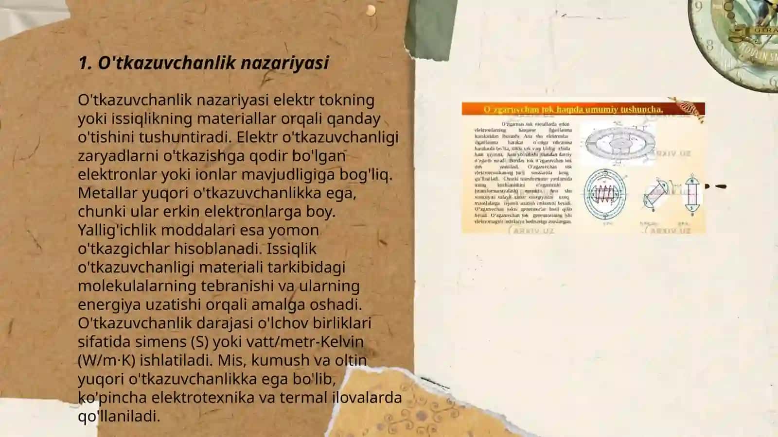 O'tkazuvchan to'k zanjirlari 3