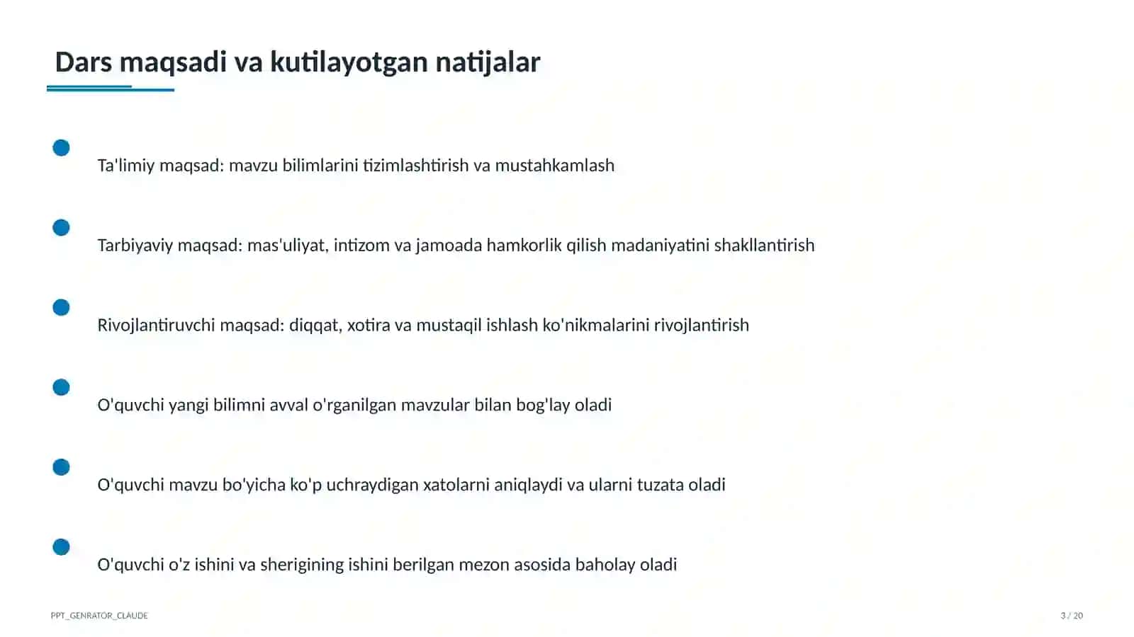 Sinf soati va tarbiyaviy tadbirlar 3