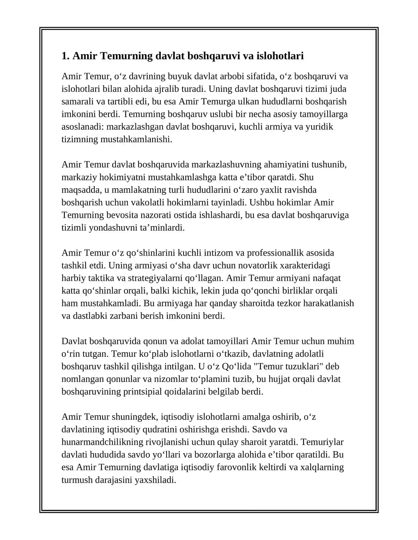 AMIR TEMUR BUYUK DAVLAT ARBOBI.MIRZO ULUGʻBEK DAVLAT ARBOBI VA BUYUK OLIM 3