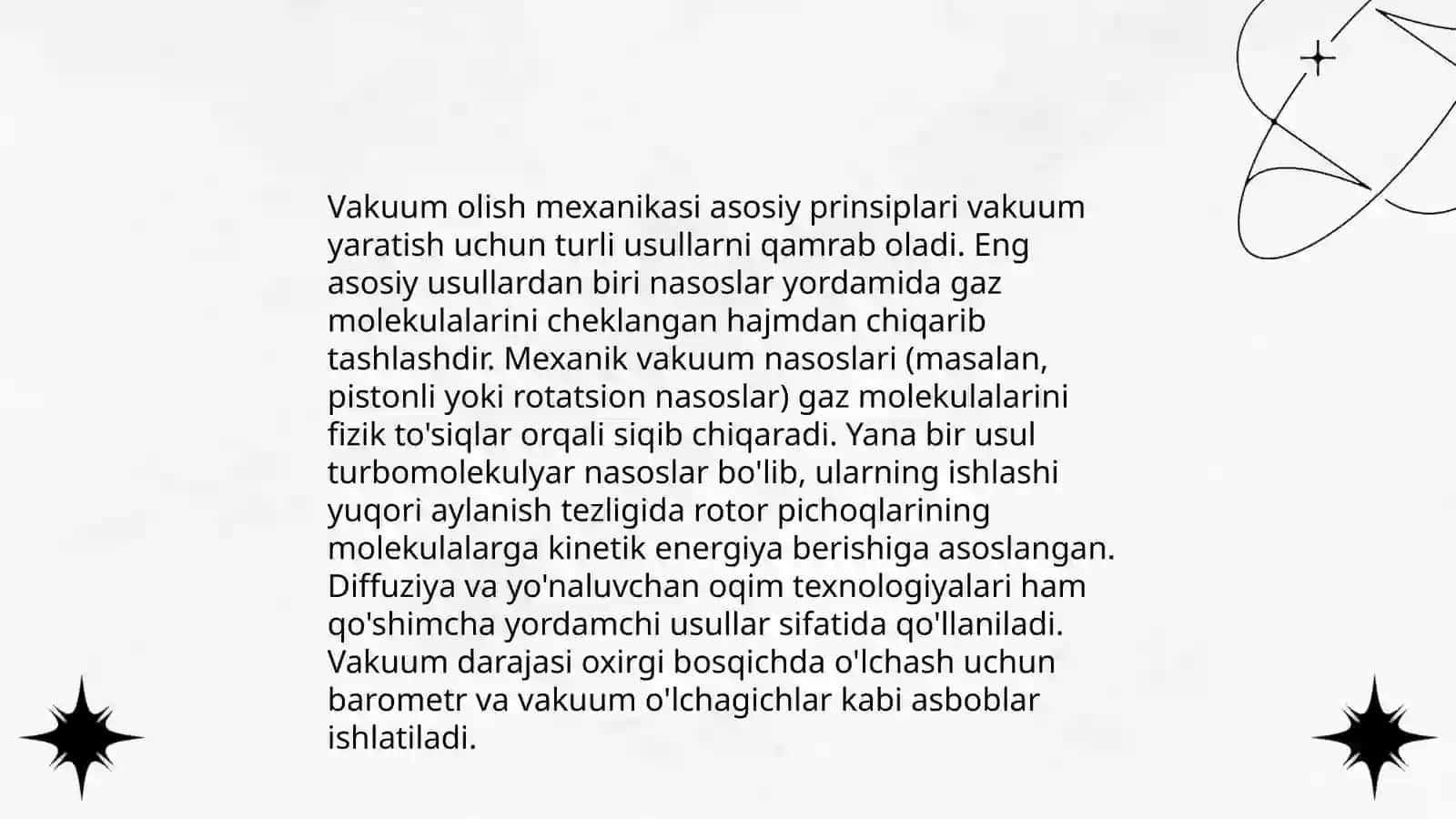 Past vakum olish mexanikasi va siyalik nasoslar 3