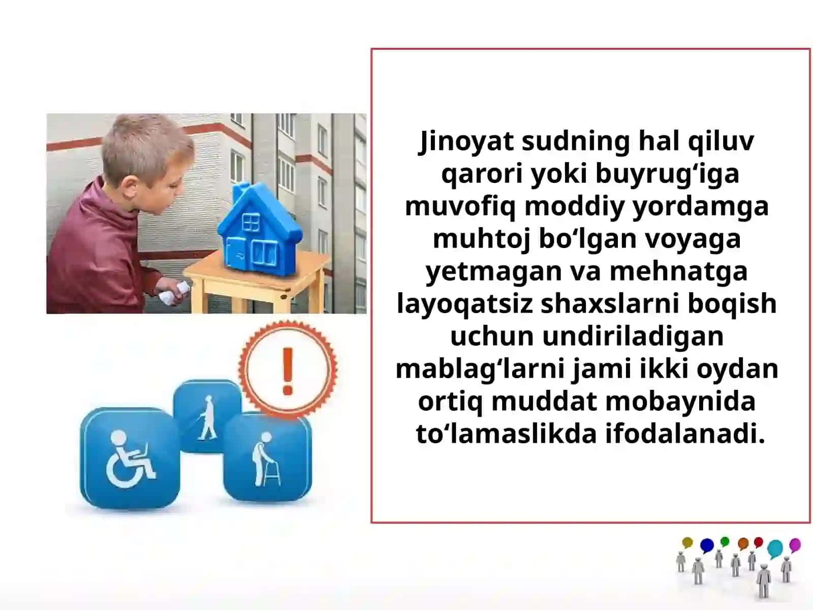 11-sinf Huquq fanidan Oilaga, yoshlarga va axloqqa qarshi jinoyatlar dars taqdimot 3