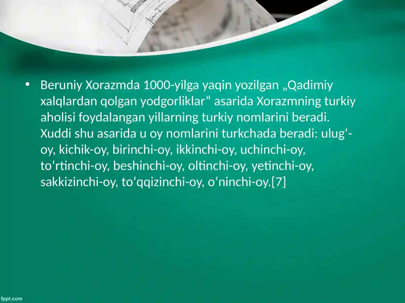 Abu Rayhon Beruniy ilmiy merosi 3