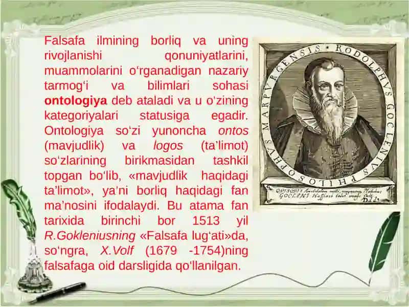 Borliq falsafasi(ontologiya) 3