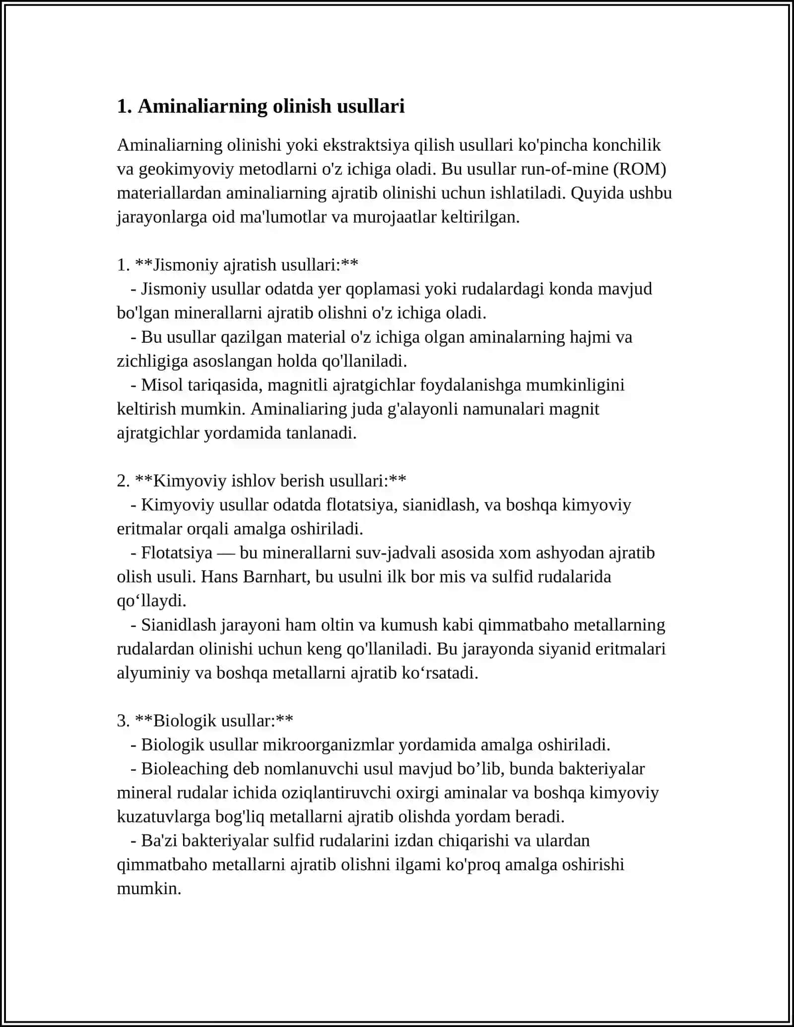 АMINLАRNING ОLINISH USULLАRI 3