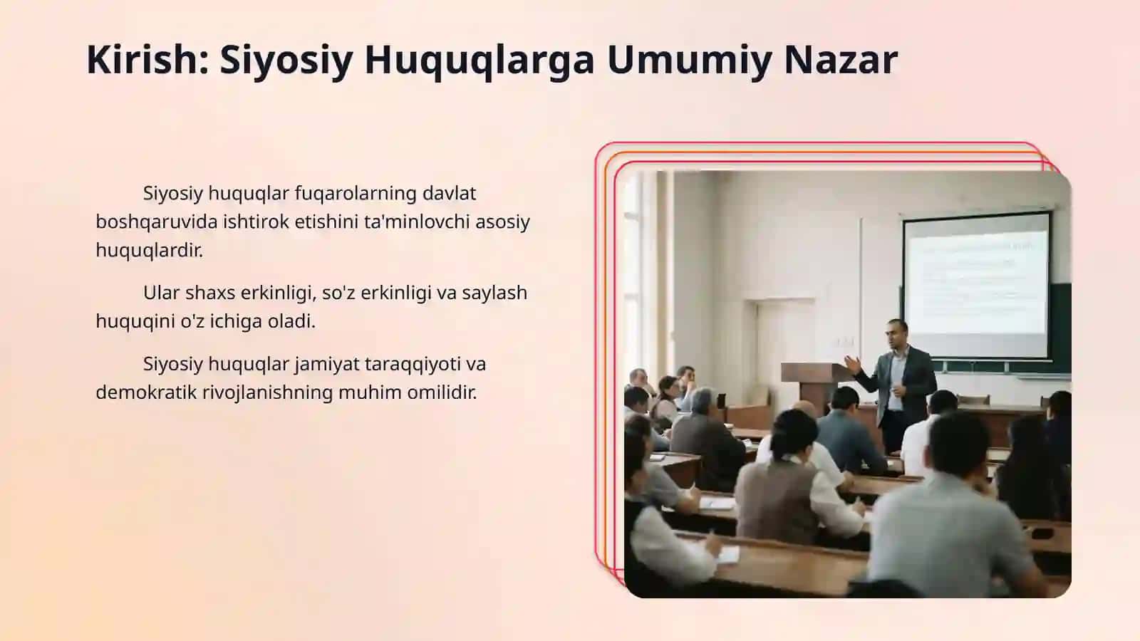 Siyosiy huquqlar mazmuni va turlari 3