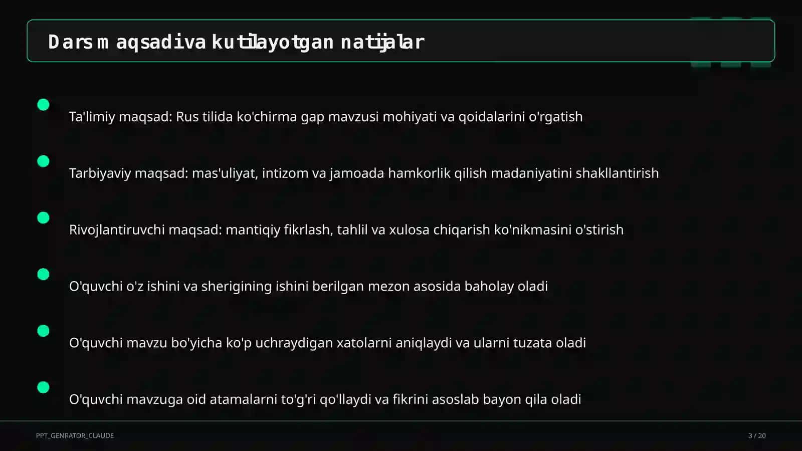 Rus tilida ko'chirma gap (9-sinf) 3
