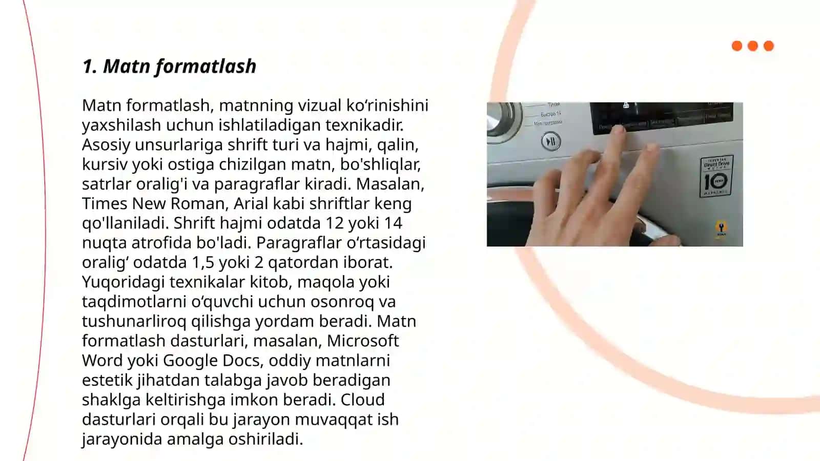 Matn Formatlash 3