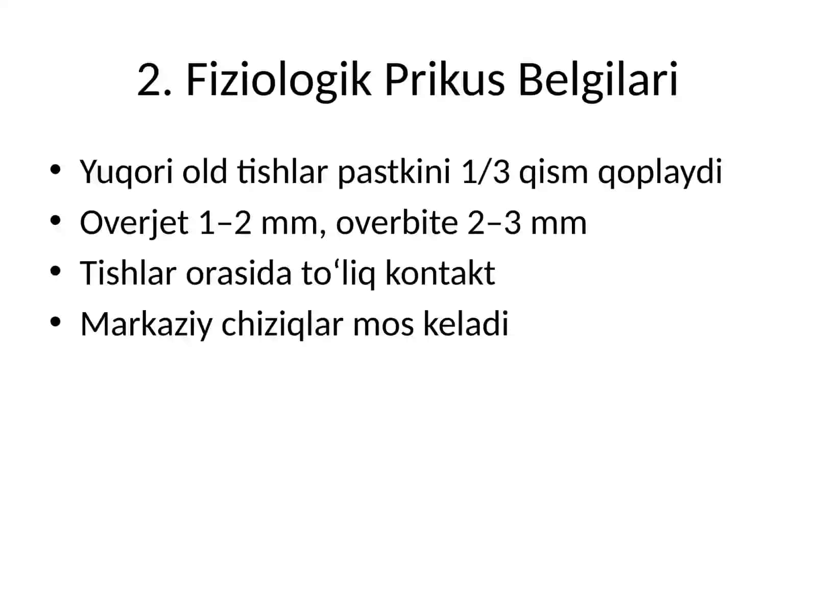 Stomatologiyada Prikusni Aniqlash 3