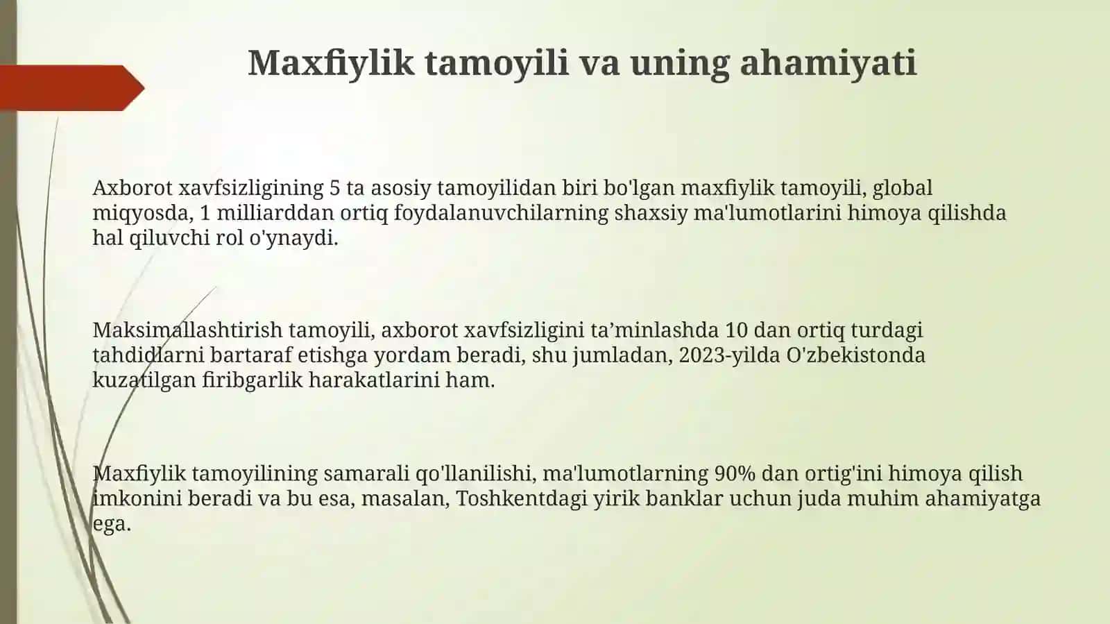 Axborot xavfsizligining g'oyaviy-nazariyasoslari 3
