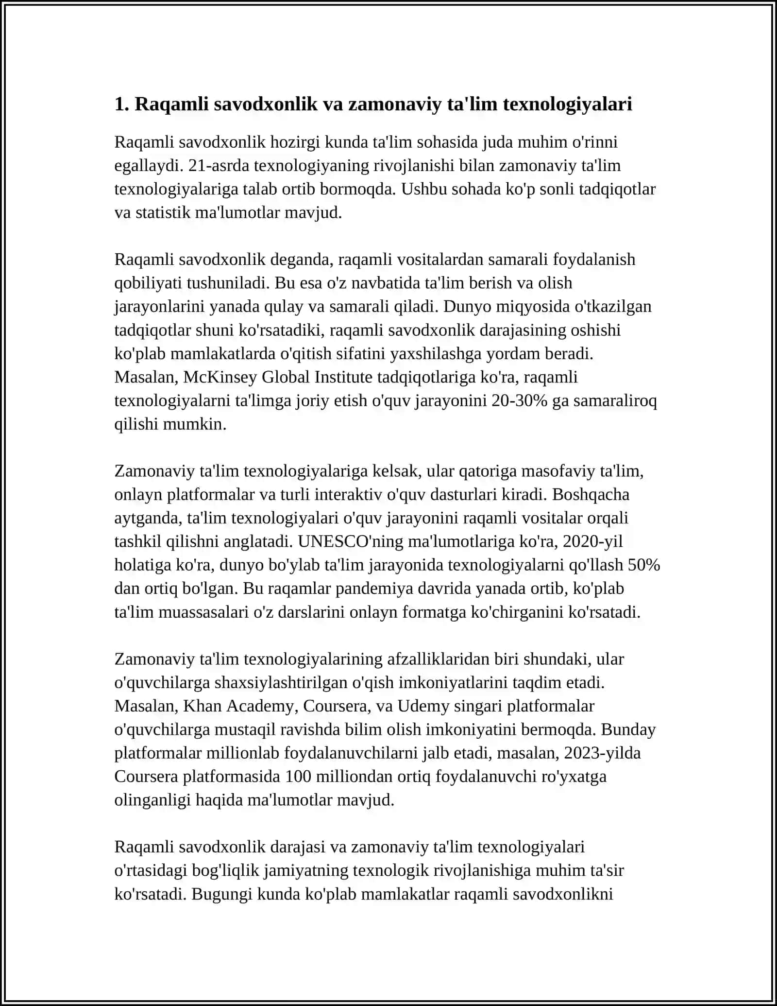 DMTT LARDA SAVODXONLIKKA ÒRGATISH TA'LIMIY FAOLIYATI JARAYONIDA QÒLLANILAYOTGAN ZAMONAVIY TA'LIM TEXNOLOGIYALARI 3