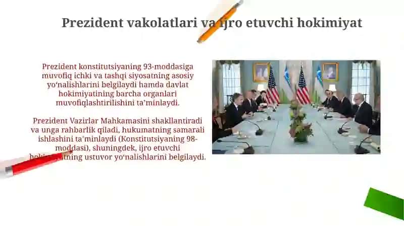 O'zbekiston Konstitutsiyasida davlat hokimiyatini amalga oshirishga doir normalar 3