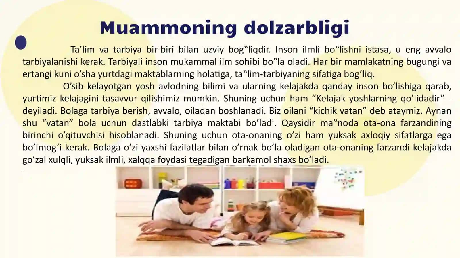 Farzandining ta’lim-tarbiyasiga e’tiborsiz ota-onalar bilan ishlash samaradorligini oshirish 3