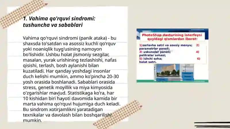 Vahima qo'rquv va yolg‘izlikka intiluvchi sindromiga ega bolalar bilan ishlash metodikasi 3