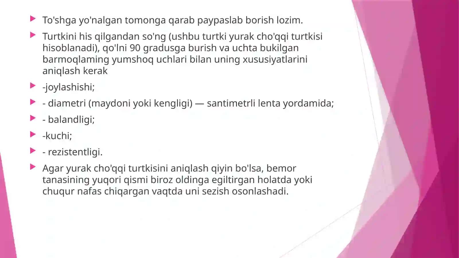 YURAK SOHASINI PALPATSIYASI 3