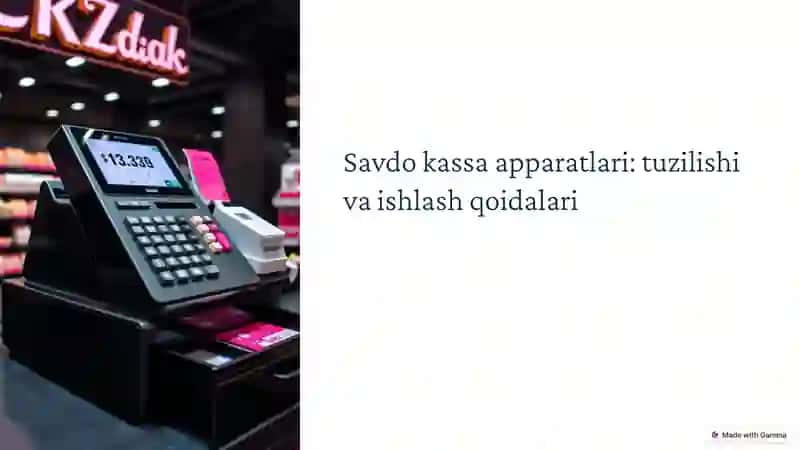 Savdo kassa aparatlarilarining tuzilishi va  ishlatish qoidalari. 3