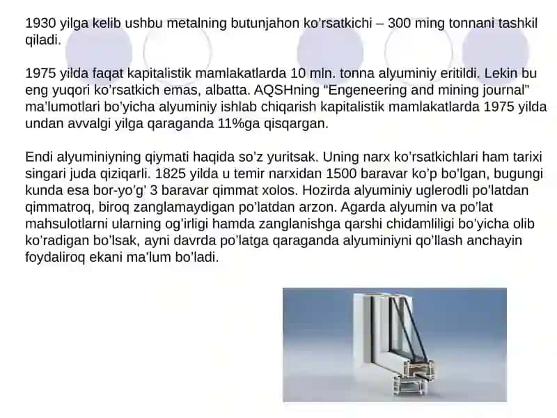 Yassi aliminiy hosil qilish 3