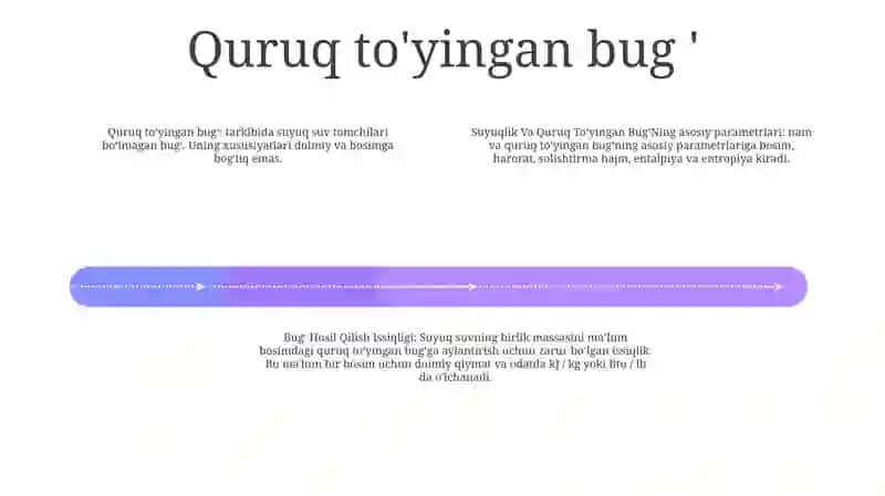 Suyuqlik Va Quruq To'yingan Bug'ning Asosiy Parametrlari 3
