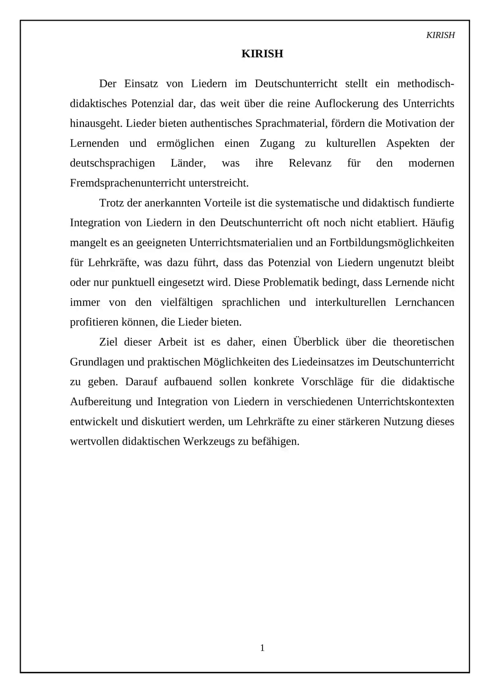 Einsatz der Lieder im Deutschunterricht 3