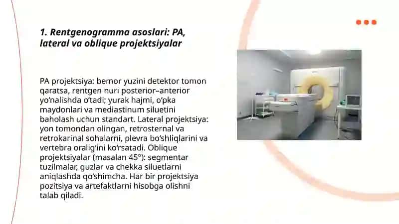 Nafas a'zolari kassaliklaridagi funksional-instrumental tekshiruvlar:rentgenogrammalar interpretatsiyasi 3