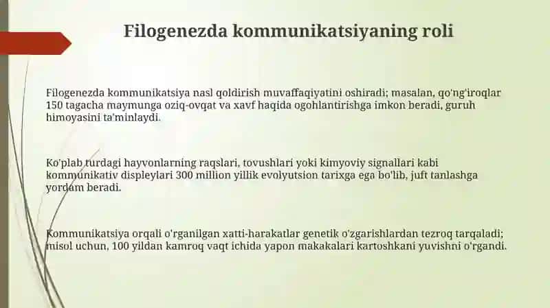 Muloqotning inson filogenetik va ontogenetik rivojlanishidagi ahamiyati 3