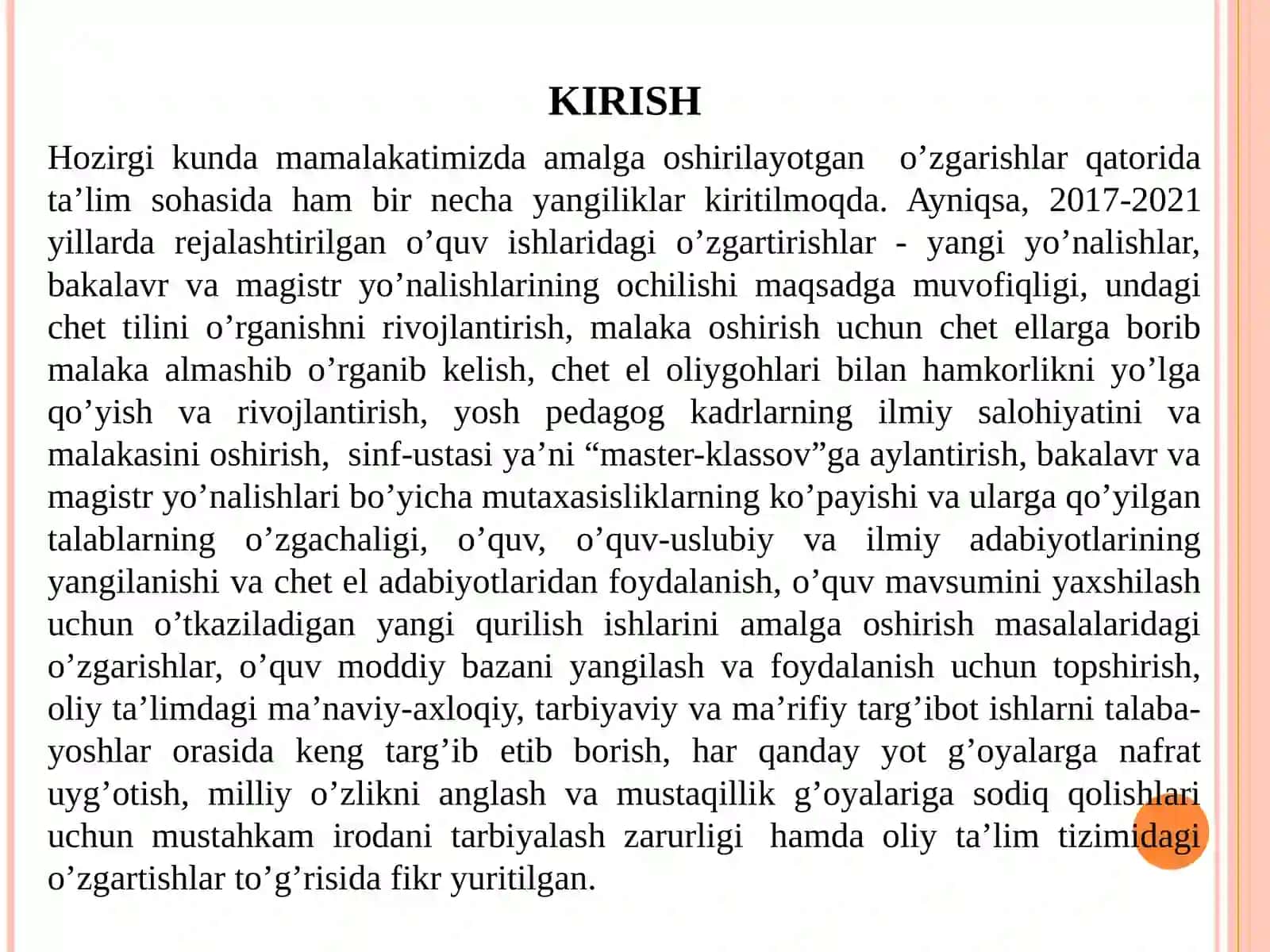 Aylana, ekvidistanta va oritsikl 3