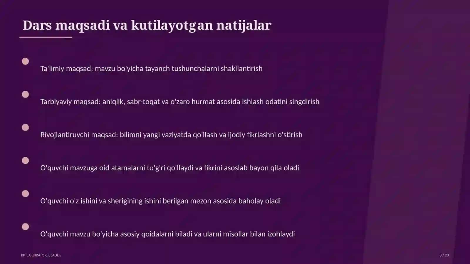 Trigonometrik ayniyatlar va formulalar (10-sinf) 3