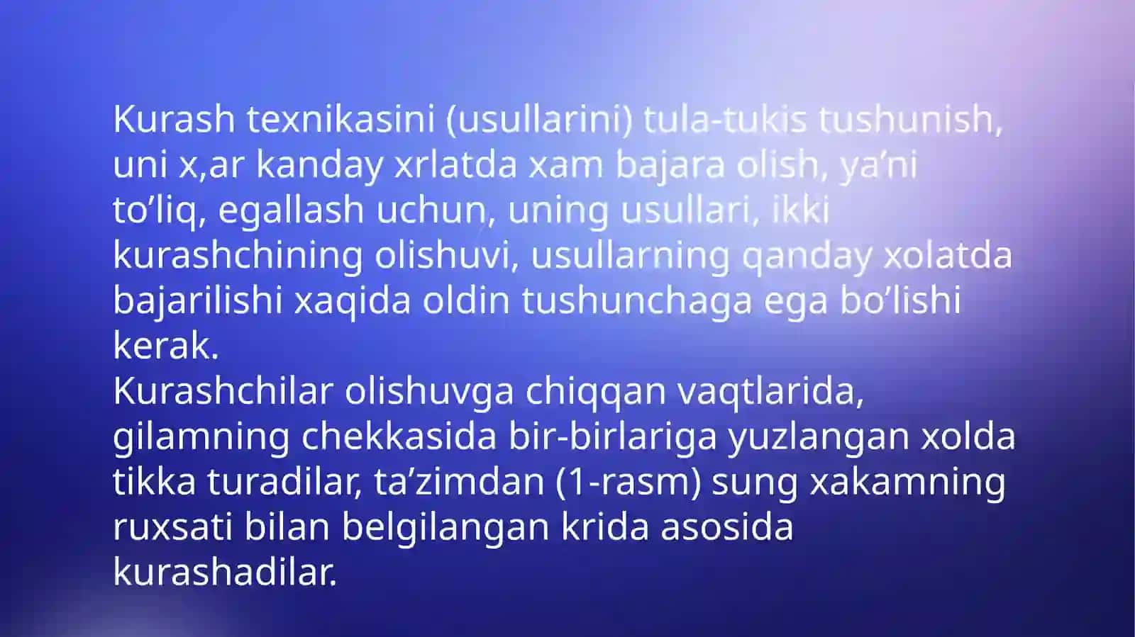 Kurash milliy sport turi usullarining tasnifi 3