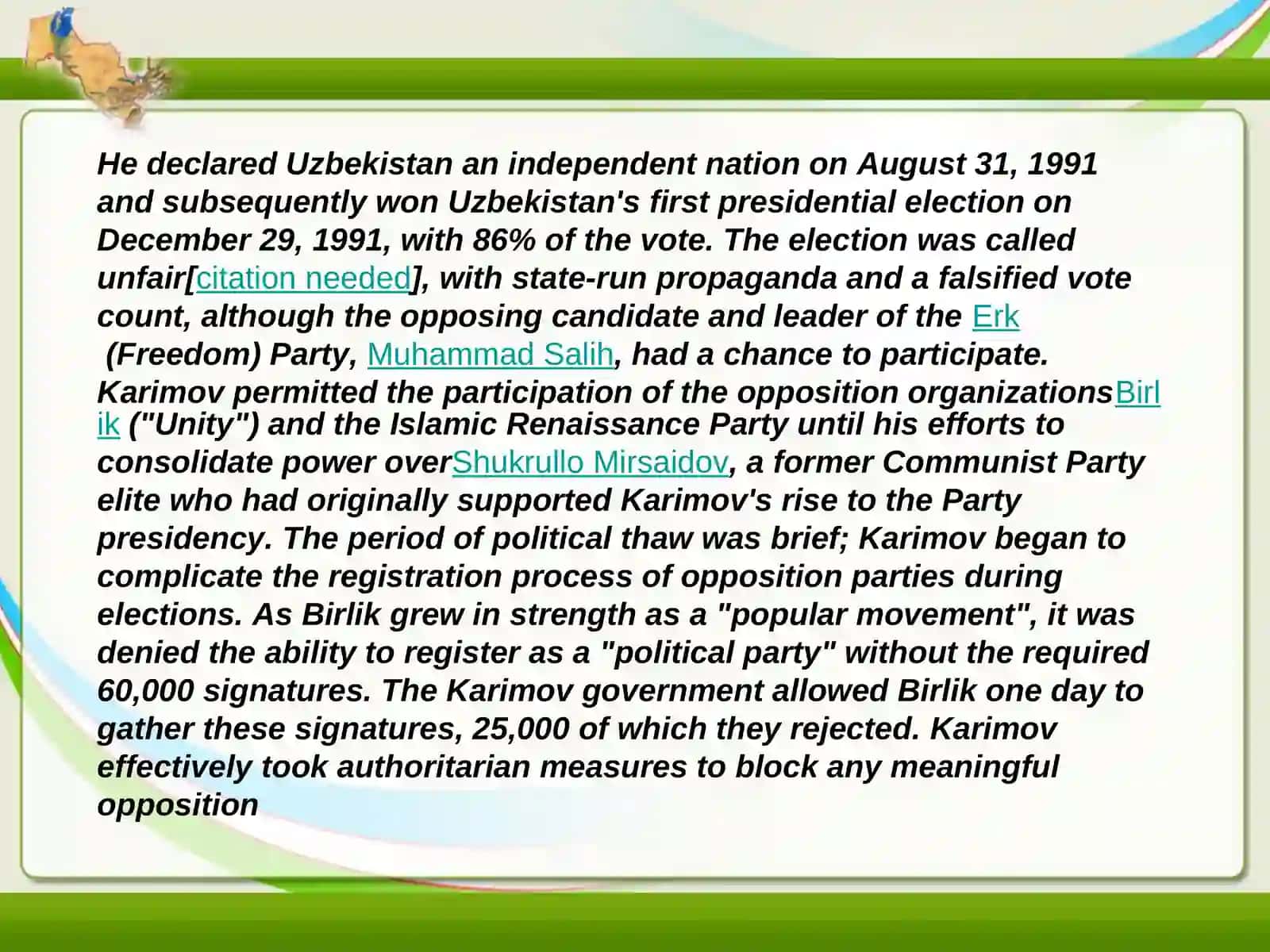 Islom Abdug‘aniyevich Karimov 3