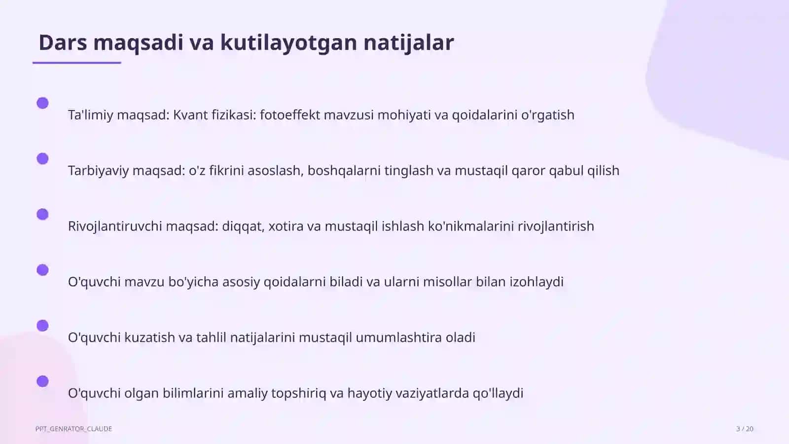 Kvant fizikasi: fotoeffekt (11-sinf) 3