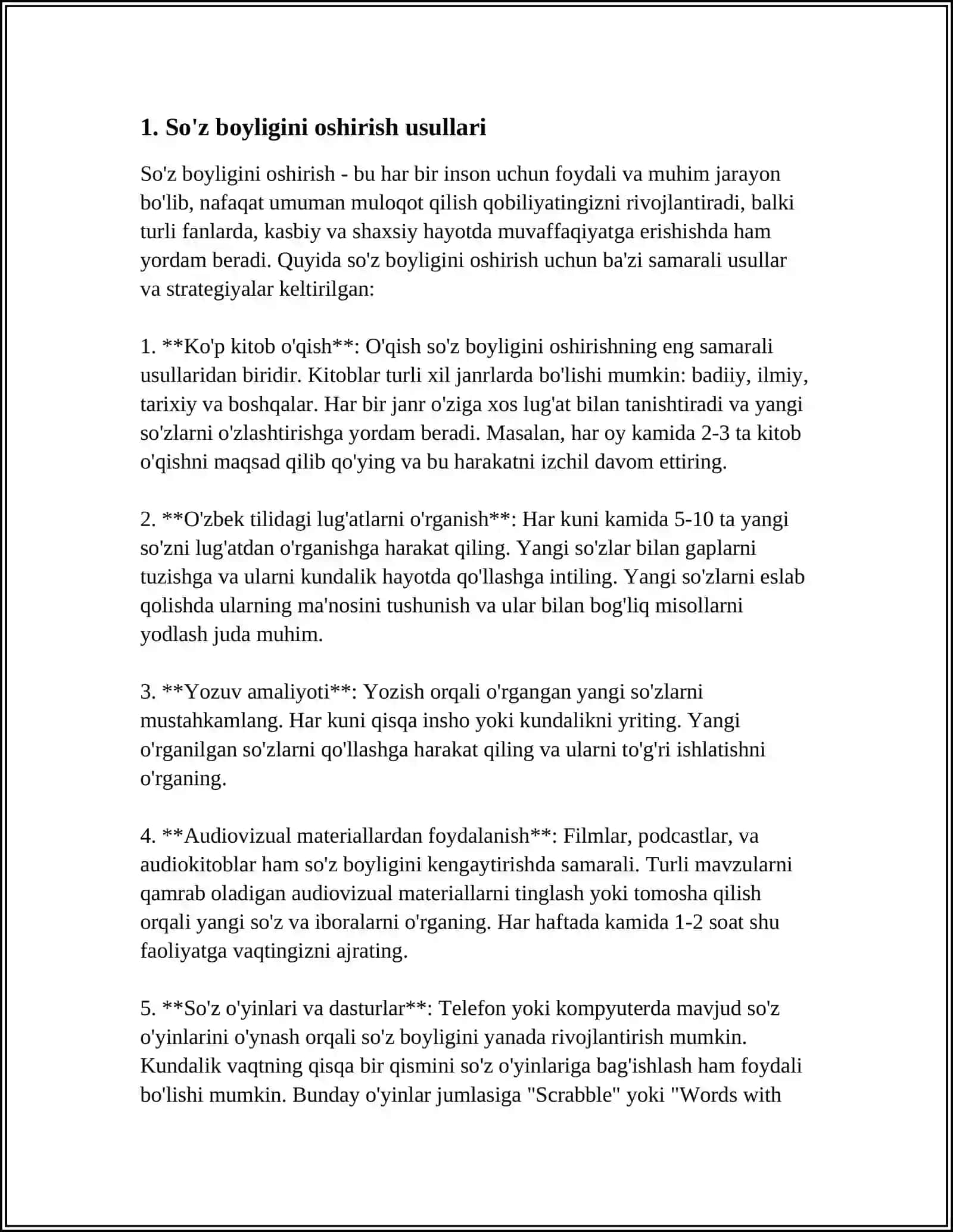 SOʼZ BAYLIGʼI TIL KOʼRKI 3