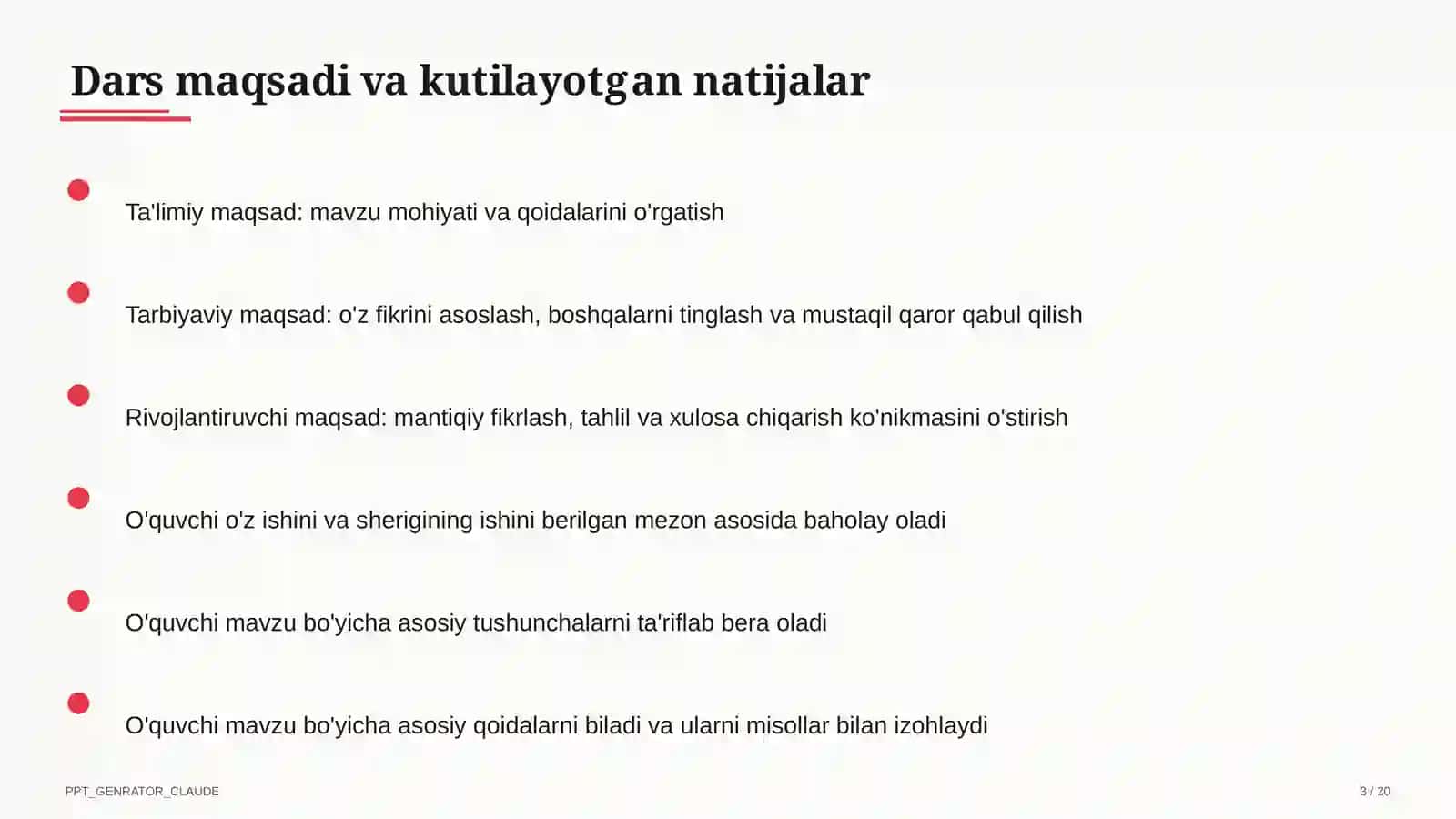 Ona tili (5–11) — takrorlash darsi uchun 3