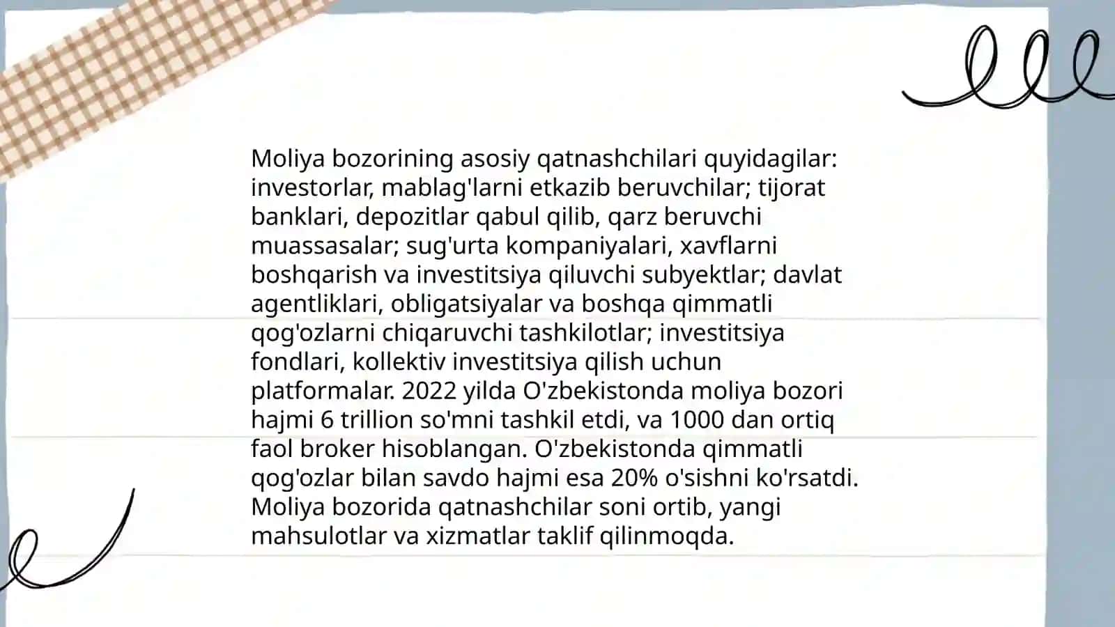 Moliya bozori instrumentlari va mazmun mohiyati 3