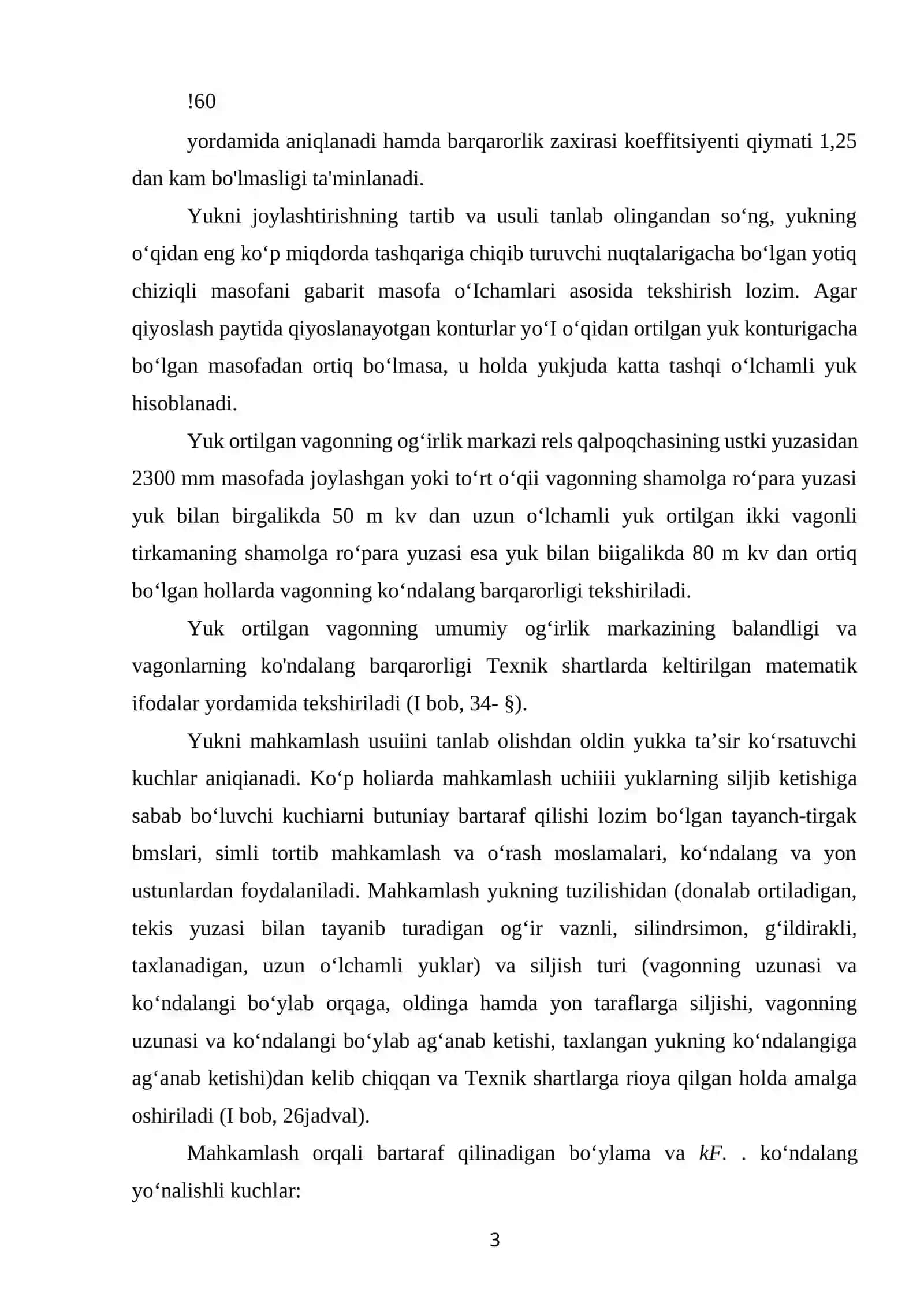 Yukni joylashtirish va mahkamlash 3