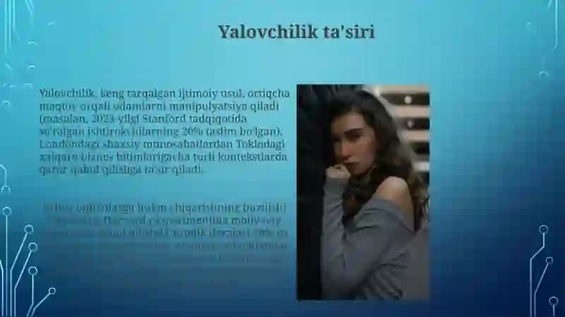 Yalovchilik ta'siri 3
