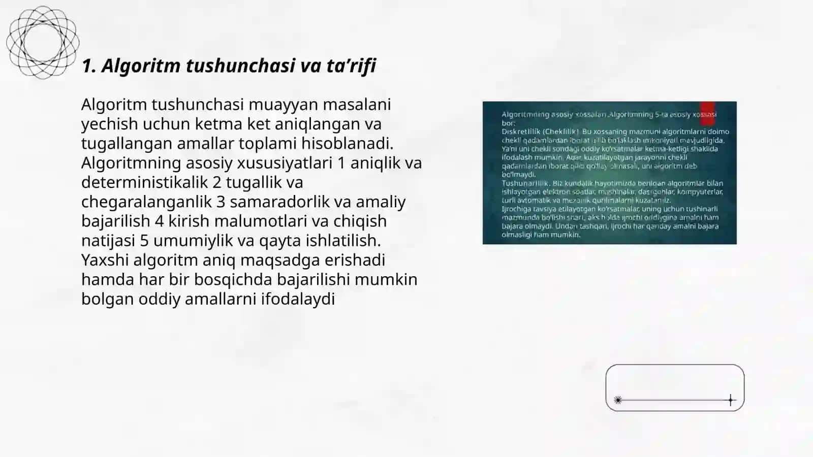 Algaritm tushunchasi 3