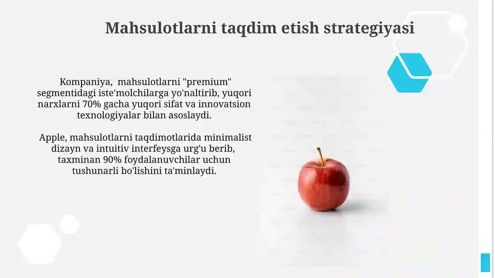 Apple kompaniyasi marketing strategiyasi 3