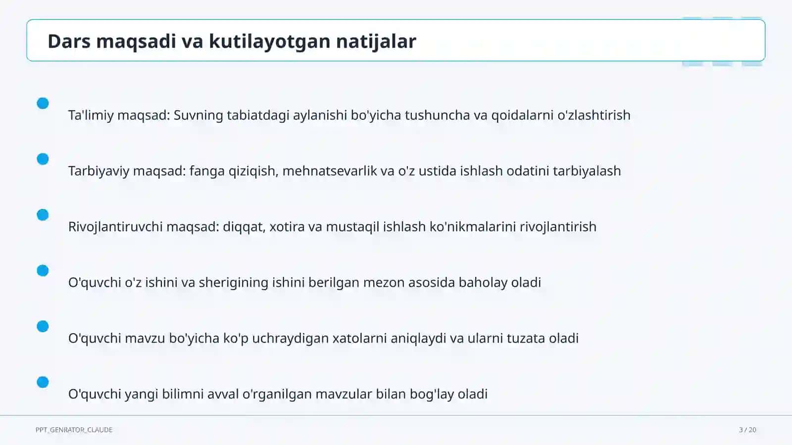 Suvning tabiatdagi aylanishi (2-sinf) 3