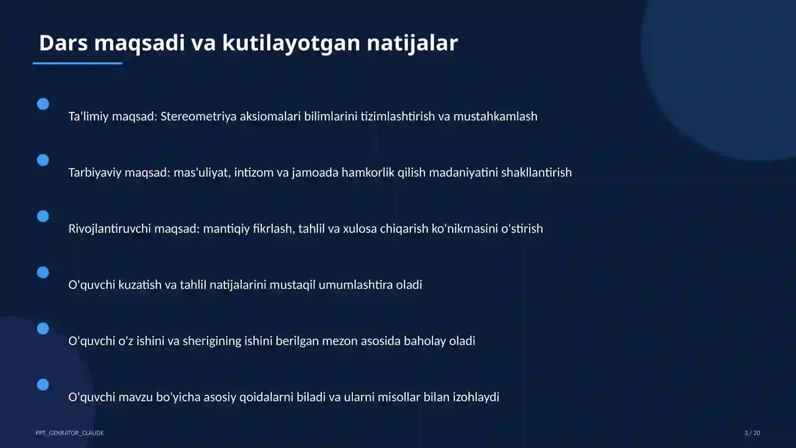 Stereometriya aksiomalari (10-sinf) 3