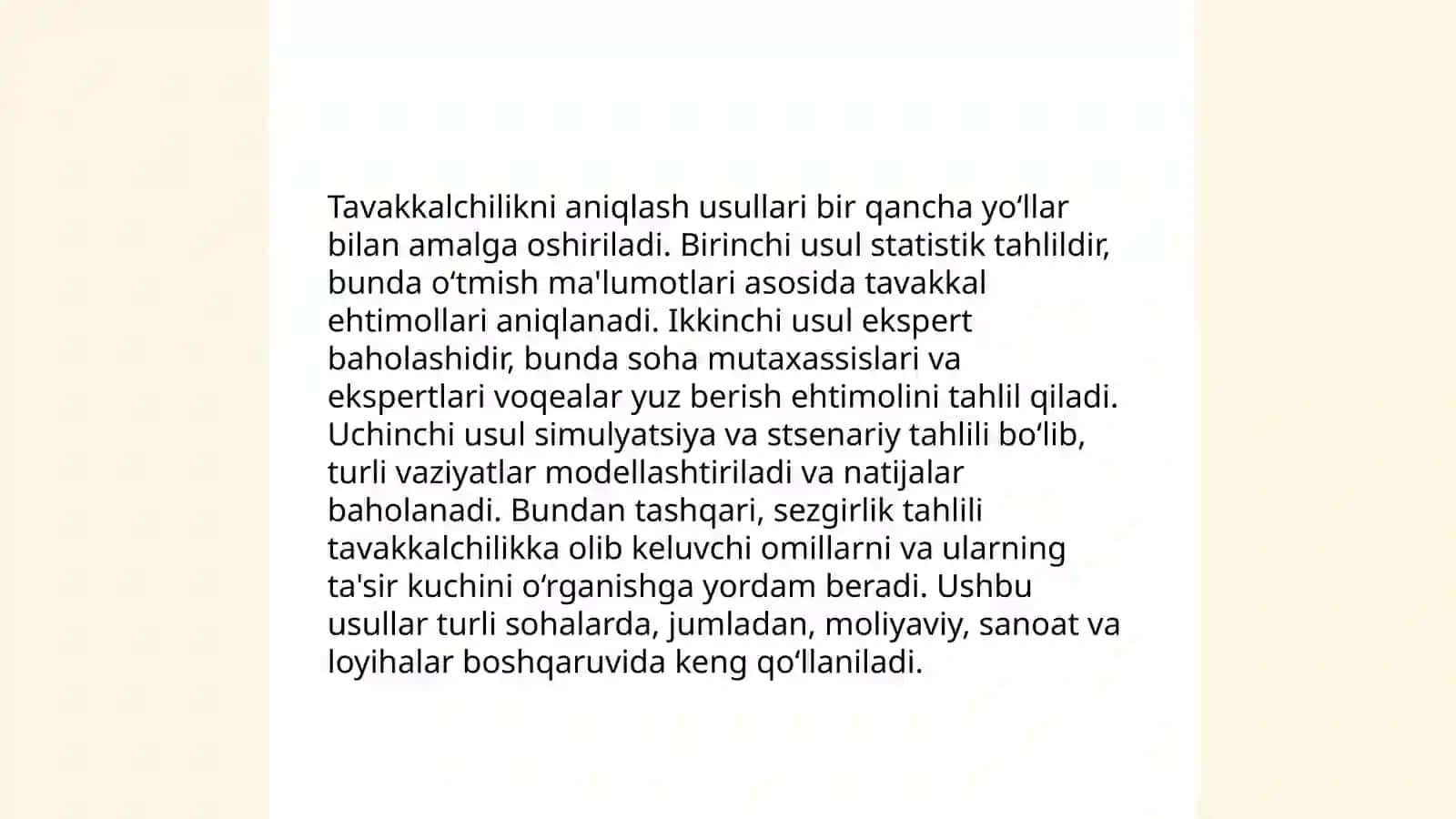 Biznesda tavakkalchilikni boshqarish 3