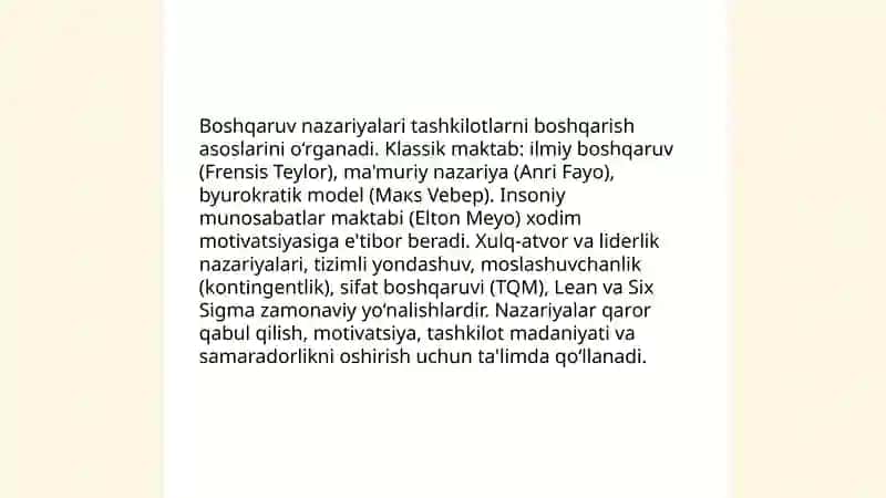 Boshqaruv va menejment bo‘yicha ta’lim 3
