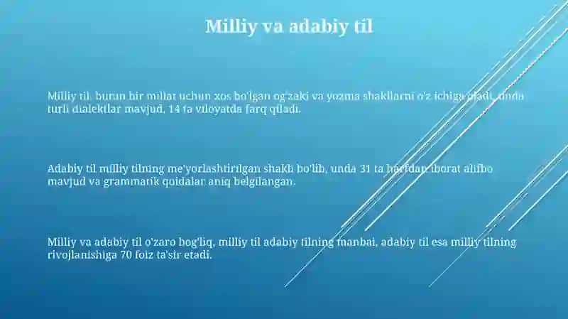 Milliy va adabiy til 3